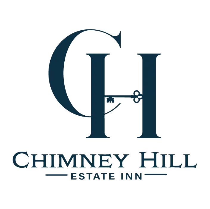 Chimney Hill Estate Inn logo — a navy CH monogram above the inn's name.