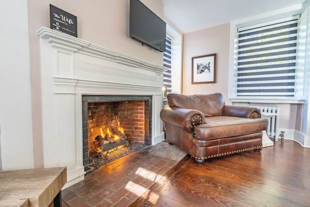 cozy fire place