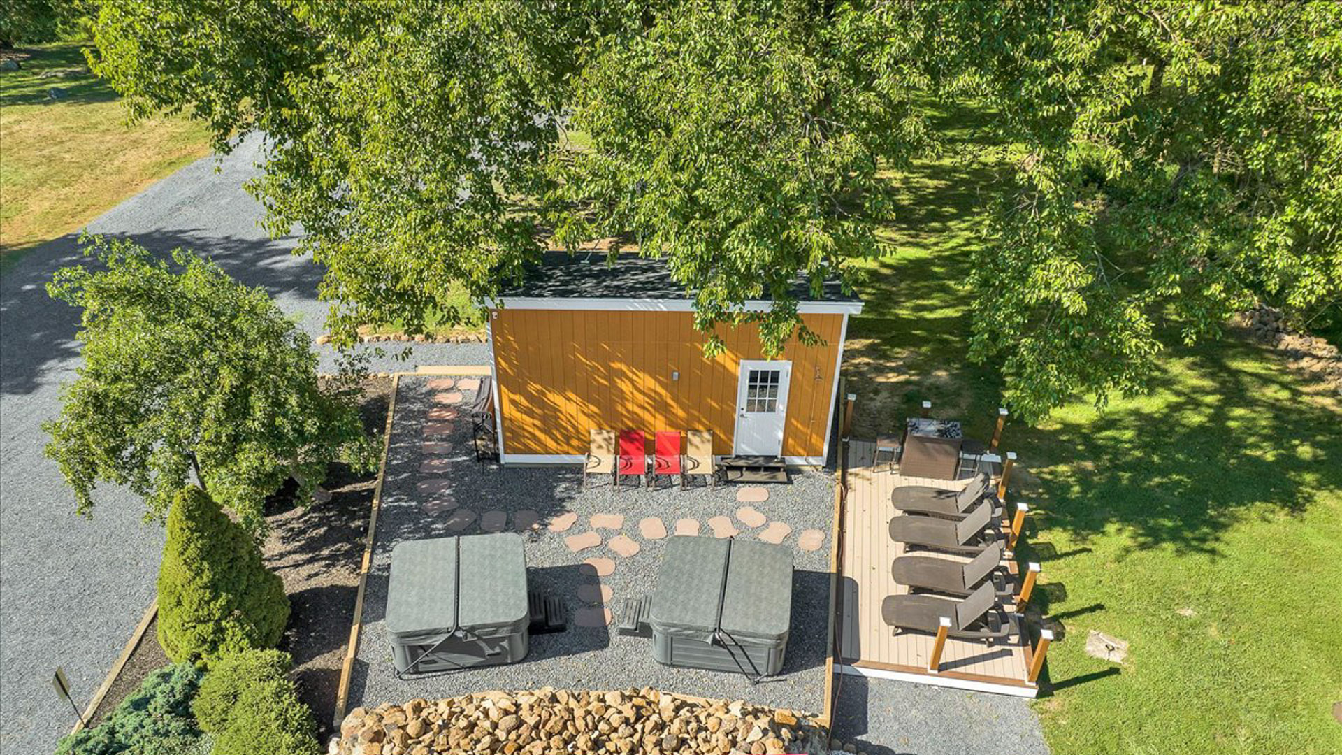 Ariel view of our Fire and Ice spa